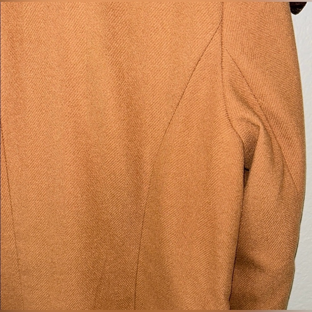 Liz Claiborne Textured Camel Career Open Front Lined Blazer Women's Size M - Picture 7 of 12
